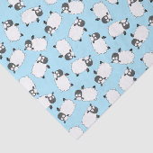 Sheep Birthday Party Niedlicher Cartoon Seidenpapier (Ausschnitt)