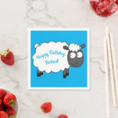 Sheep Birthday Party Niedlicher Cartoon Serviette (Beispiel)