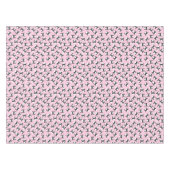 Sheep Birthday Party Pink Tischdecke (Vorderseite (Horizontal))