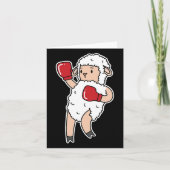 Sheep Boxing Karte (Vorderseite)