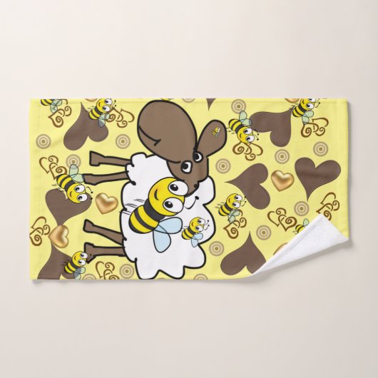 Sheep Brown Sheep Hands Badezimmer Handtuch Sets (Handtuch)