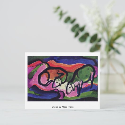 Sheep by Marc Franz Postkarte (Stehend Vorderseite)