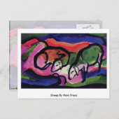 Sheep by Marc Franz Postkarte (Vorne/Hinten)