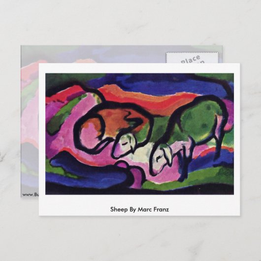 Sheep by Marc Franz Postkarte (Vorne/Hinten)