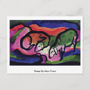 Sheep by Marc Franz Postkarte