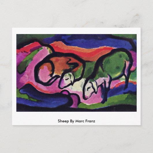 Sheep by Marc Franz Postkarte (Vorderseite)