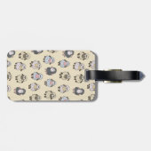 Sheep Cartoon Beige Gepäckanhänger (Rückseite horizontal)