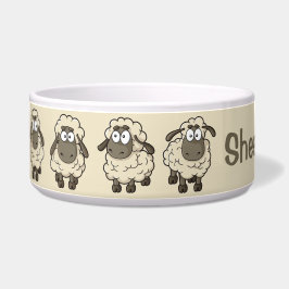 Sheep Cartoon Beige Napf