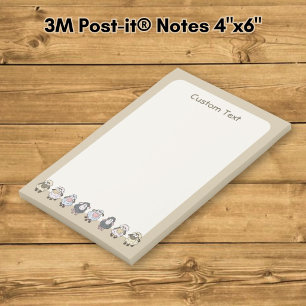 Sheep Cartoon Beige Post-it Klebezettel