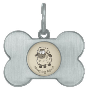 Sheep Cartoon Beige Tiermarke