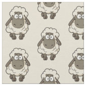 Sheep Cartoon Pattern Stoff (Nahaufnahme)