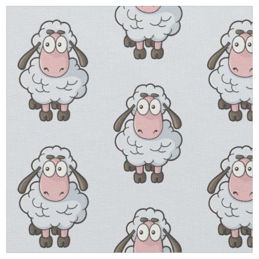Sheep Cartoon Pattern Stoff (Nahaufnahme)