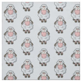 Sheep Cartoon Pattern Stoff (Muster)