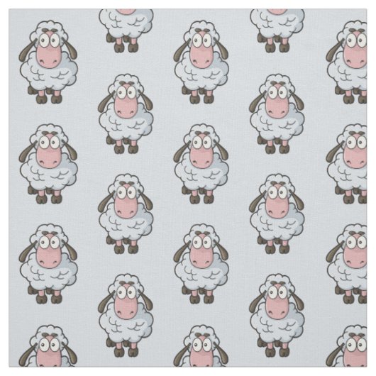 Sheep Cartoon Pattern Stoff (Muster)