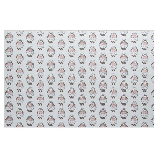 Sheep Cartoon Pattern Stoff (Fat Quarter (45,7 x 55,9 cm))