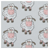 Sheep Cartoon Pattern Stoff (Nahaufnahme)