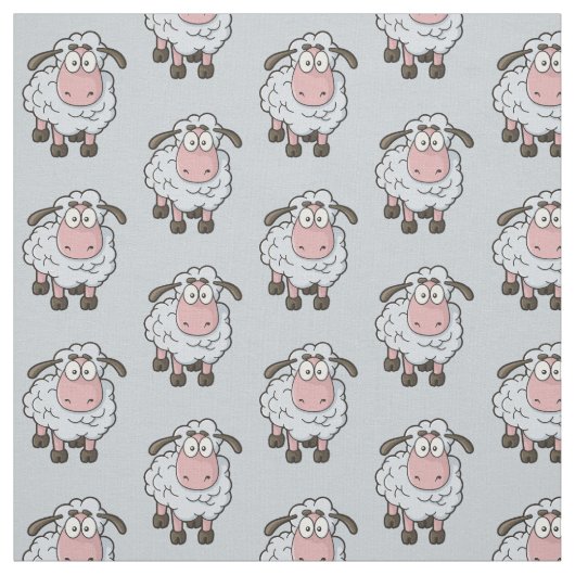 Sheep Cartoon Pattern Stoff (Muster)