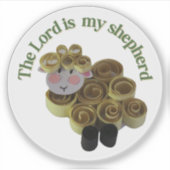 Sheep christian message aufkleber (Vorderseite)