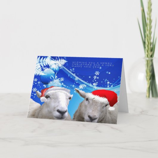 Sheep Christmas card.jpg Feiertagskarte (Vorderseite)