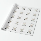 Sheep Christmas Snow Winter Animals Sheeps Geschenkpapier (Ungerollt)