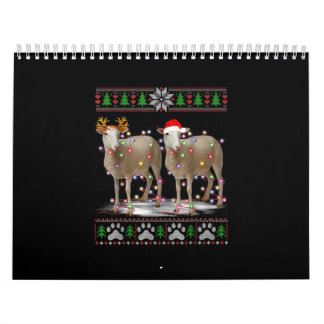 Sheep Christmas Tree Lights Santa Animal Gift Kalender