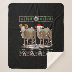Sheep Christmas Tree Lights Santa Animal Gift Sherpadecke
