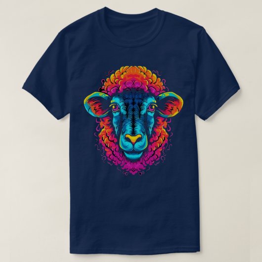 Sheep Coloring Book T-Shirt (Design vorne)