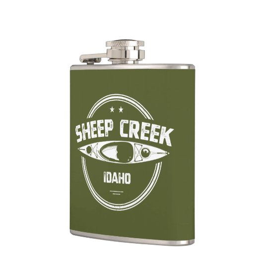 Sheep Creek Wild und Landschaftlicher Fluss Idaho Flachmann (Links)