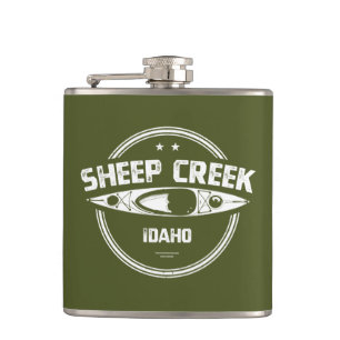 Sheep Creek Wild und Landschaftlicher Fluss Idaho Flachmann