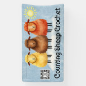 Sheep crochet knitting craft show booth display banner (Vertikal)