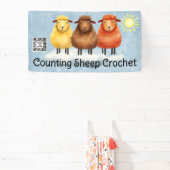 Sheep crochet knitting craft show booth display banner (InSitu)