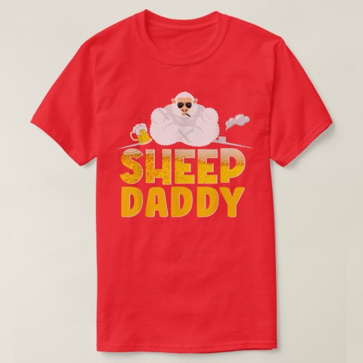 Sheep Daddy Sheep Dad Farmer Poultry Farmer T-Shirt (Design vorne)