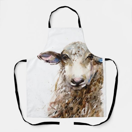 Sheep Design All-Over-Print-Schürze Schürze (Vorderseite)