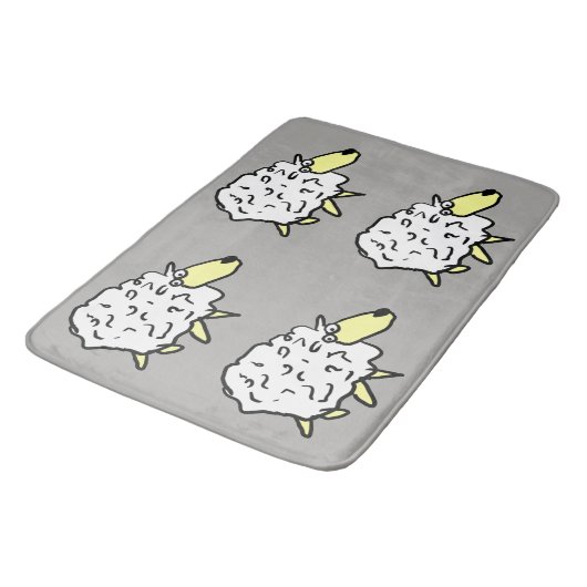 Sheep Design Badematte (Schrägansicht)