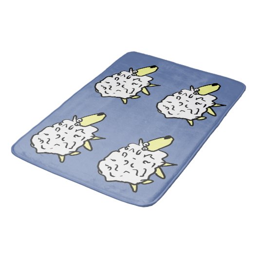 Sheep Design Badematte (Schrägansicht)