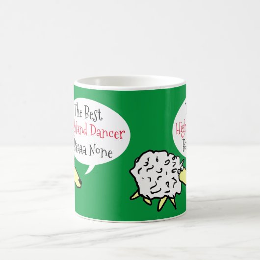 Sheep Design Best Highland Dancer Coffee Tasse (Mittel)