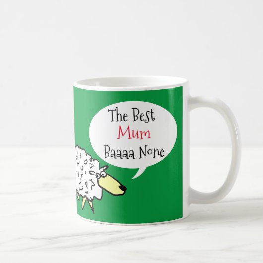 Sheep Design Best Mum Coffee Tasse (Rechts)