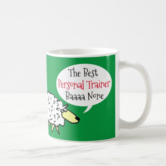 Sheep Design Best Personal Trainer Coffee Tasse (Rechts)