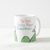 Sheep Design Best Rugby Player Kaffeetasse (VorderseiteRechts)
