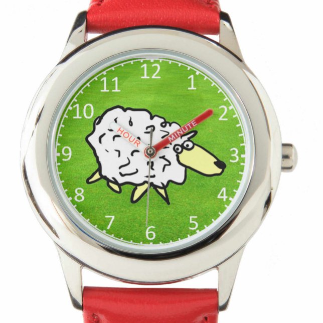 Sheep Design Cartoon Armbanduhr (Von Creator hochgeladen)