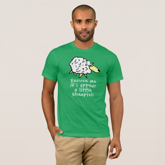 Sheep Design Cartoon T-Shirt (Vorne ganz)
