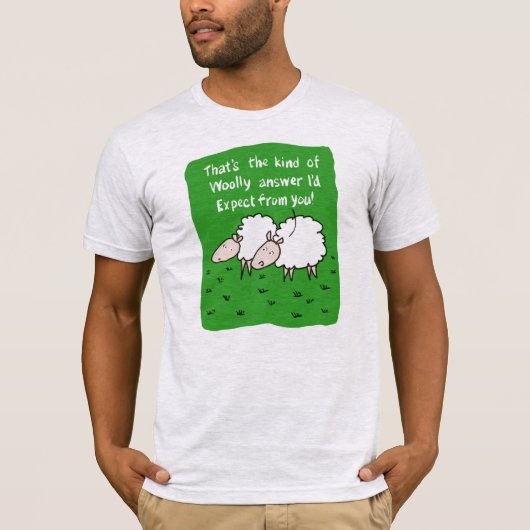 Sheep Design Cartoon T-Shirt (Vorderseite)