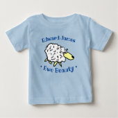 Sheep Design Cartoon zum Personalisieren Baby T-shirt (Vorderseite)