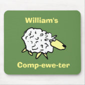 Sheep Design Comp-ewe-ter! Mousepad (Vorne)