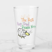Sheep-Design für den Best Step-Vater Glas (Rückseite)