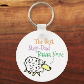 Sheep Design für den Best Step Vater Schlüsselanhä Schlüsselanhänger (Rückseite)