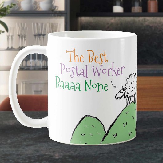 Sheep Design für eine Postarbeiter Coffee Tasse
