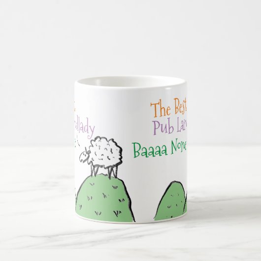 Sheep Design für eine Pub Landlady Coffee Tasse (Mittel)