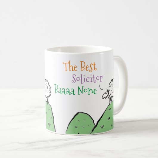 Sheep Design für eine solicitor-Kaffee-Tasse Kaffeetasse (VorderseiteRechts)