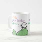 Sheep Design für eine Sprachlehrer Coffee-Tasse Kaffeetasse (Vorderseite Links)